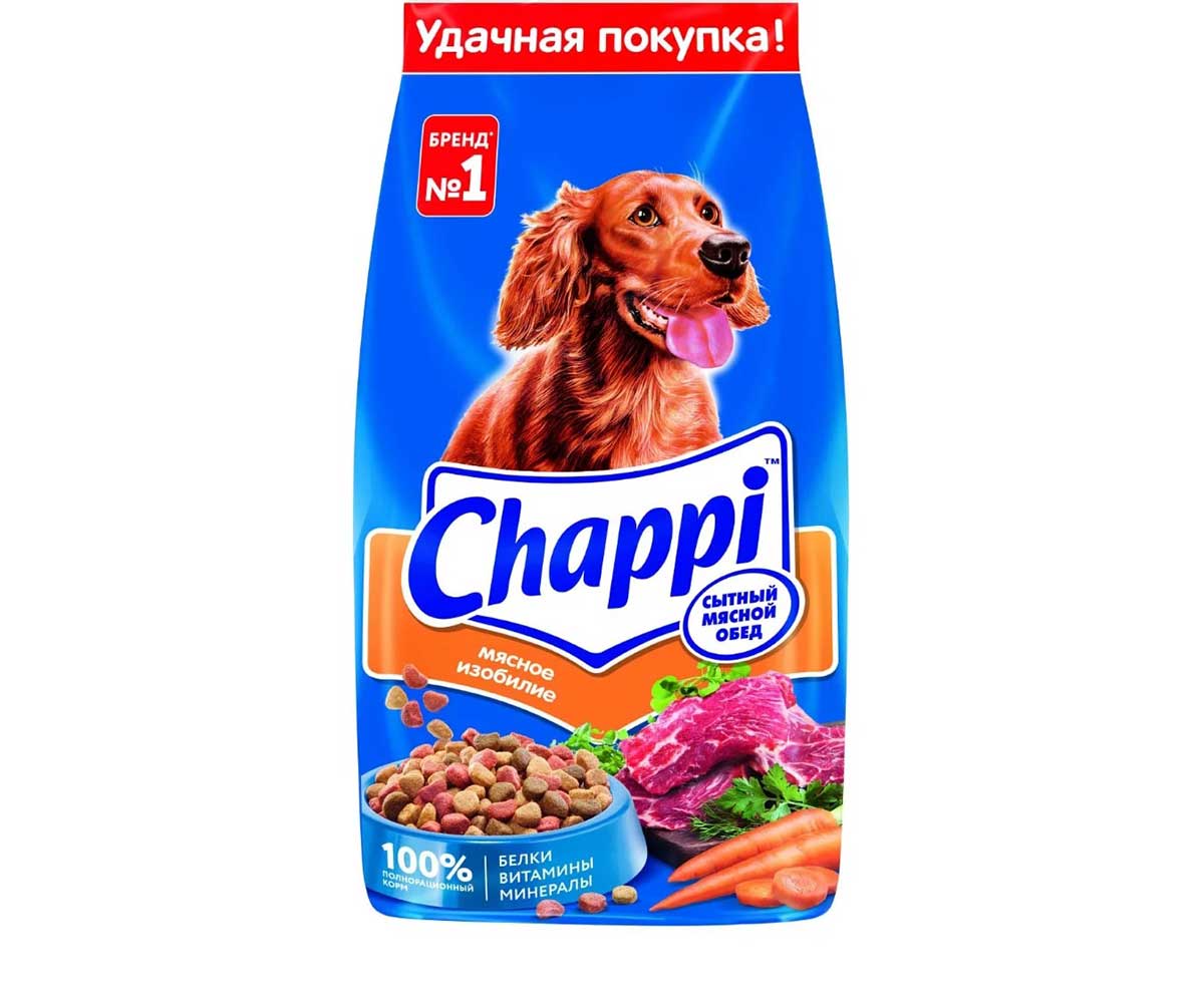 Сухой Корм Chappi (Чаппи) Для Собак Всех Пород Мясное Изобилие 15кг