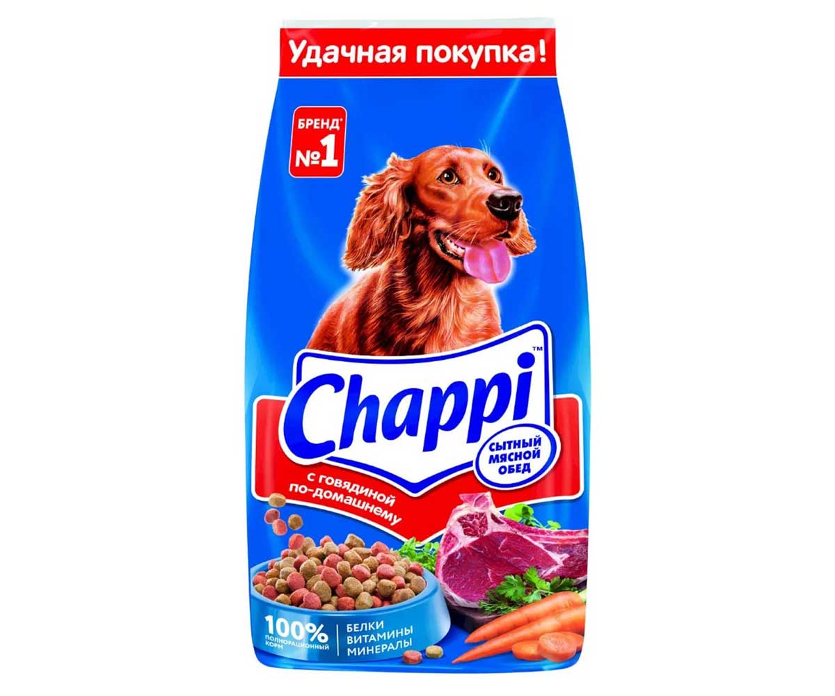 Сухой Корм Chappi (Чаппи) Для Собак Всех Пород Говядина По-Домашнему 15кг