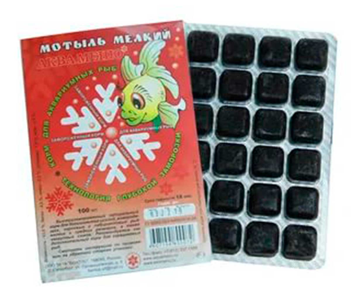 Корм Для Рыб Аква Меню Мотыль Мелкий Замороженный Блистер 100мл 